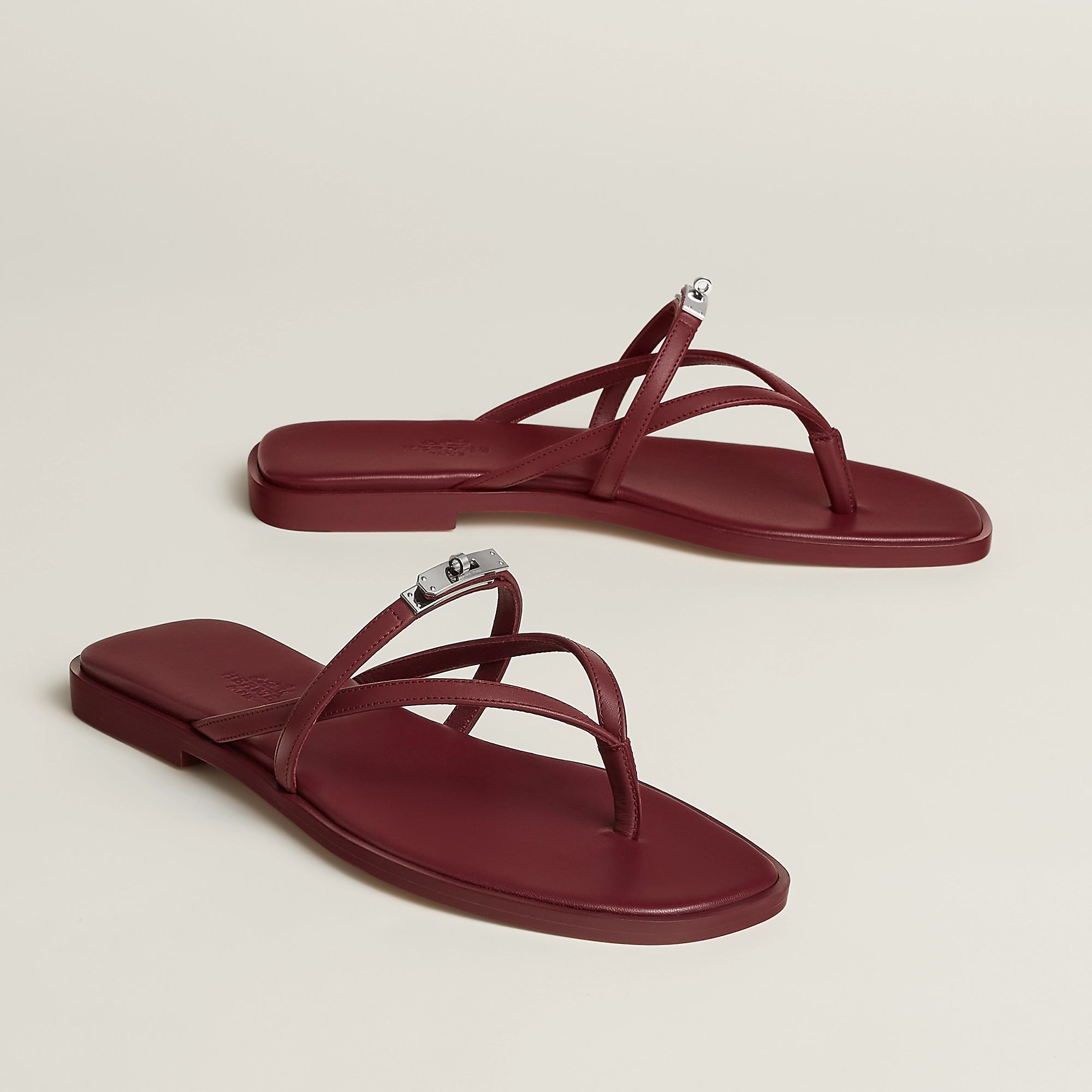 Sandales Miss cuir premium brides croisées vue côté OnlyHeels