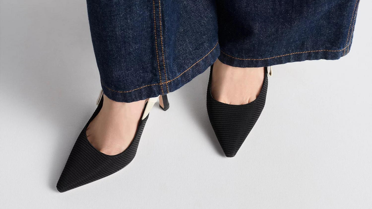 Mules Bing 100 velours noir cristaux ambiance
