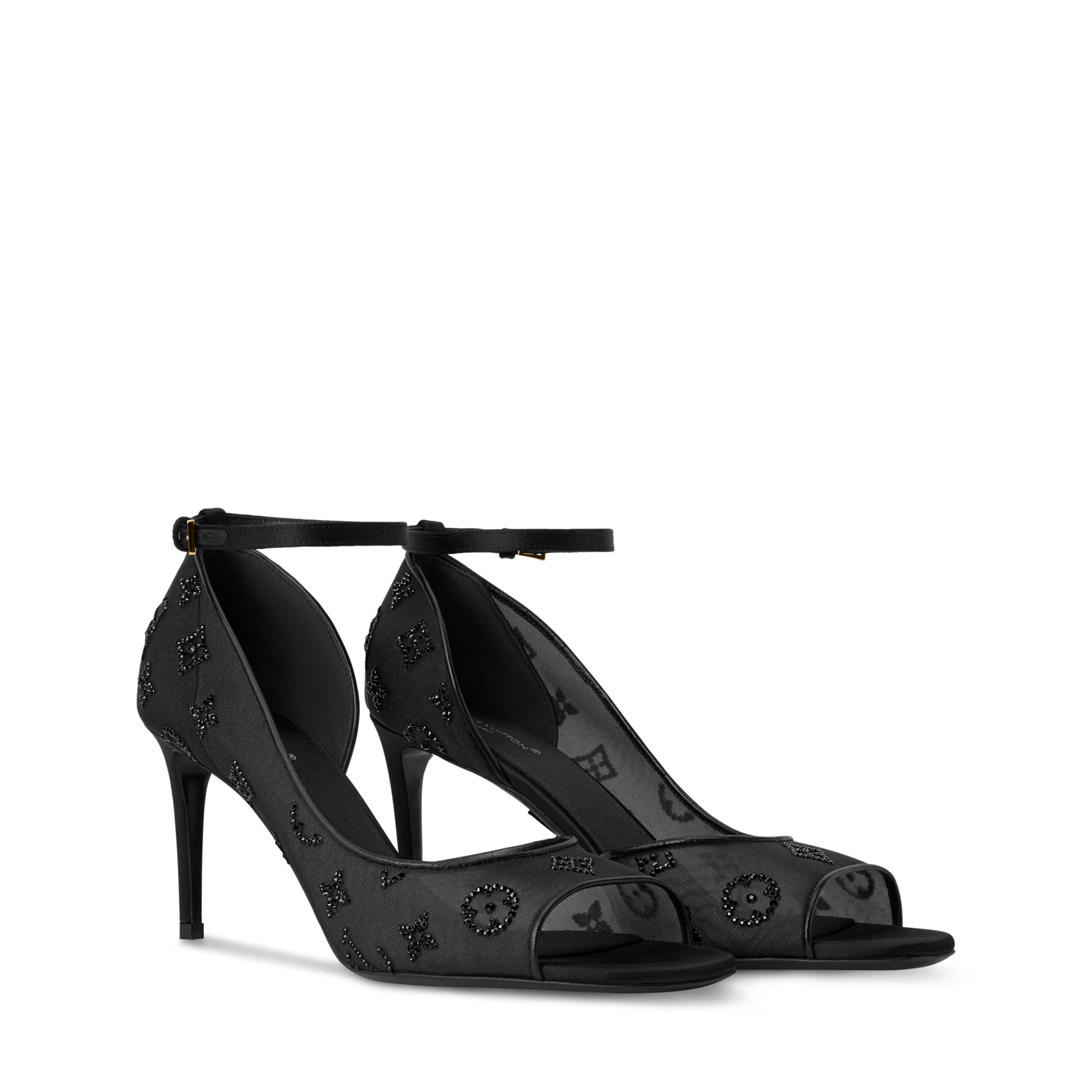 Sandales Gala strass talon aiguille vue de face